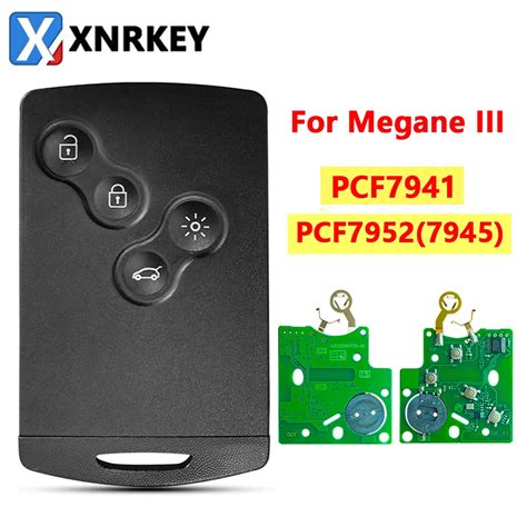 XNRKEY Llave Remota De Tarjeta Inteligente De 4 Botones PCF7941 PCF7952