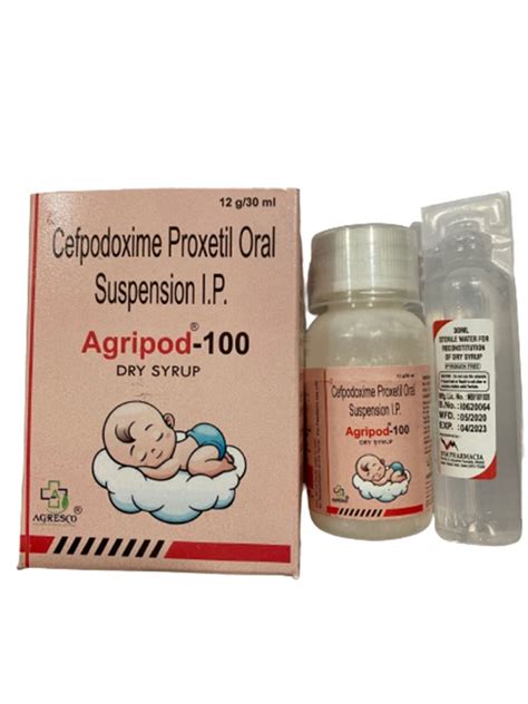 Agresco Agripod 100 Cefpodoxime Proxetil Oral Suspension 12 G