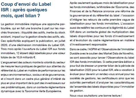 Observatoire 2021 Des Pratiques De Labellisation ISR Des Fonds