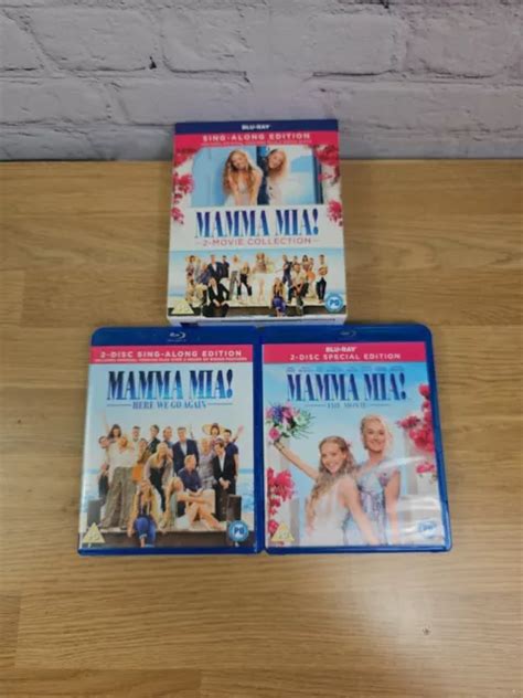 Mamma Mia 2 Movie Collection Sing A Long Edition Blu Ray 2018 £783 Picclick Uk