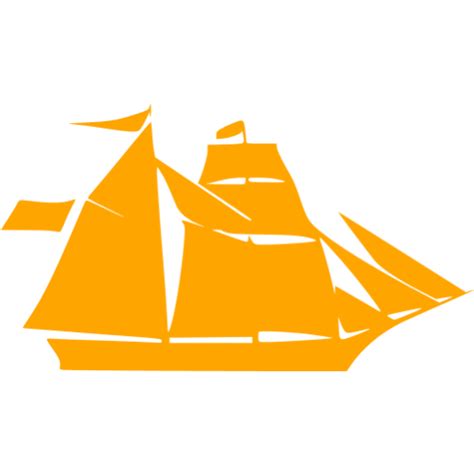 Orange Boat 6 Icon Free Orange Boat Icons