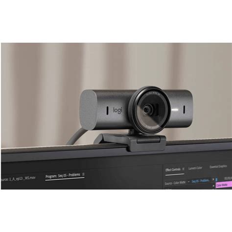 Logitech Mx Brio 4k Ultra Hd Collaboration And Streaming Webcam With Ai Image Enhancement