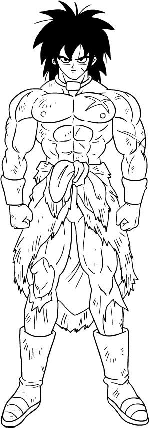 Disegno Di Broly Di Dragon Ball Super Da Colorare