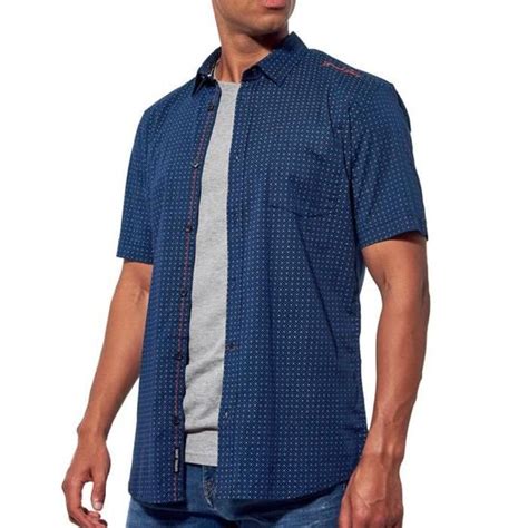 Chemise Bleue Homme Kaporal Prank Bleu Cdiscount Pr T Porter