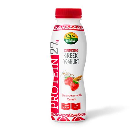 Buy Nada Strawberry Cereal Drinking Greek Yoghurt Ml Online In Uae