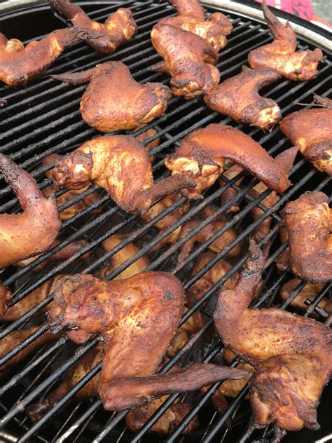 Smoked Chicken Wings On The Wsm Smoking