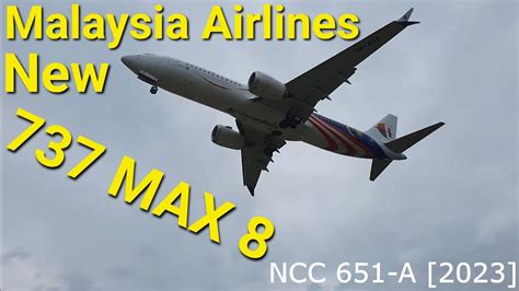 Malaysia Airlines Boeing Max M Mva Landing At Klia Youtube