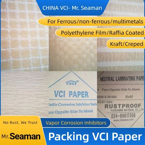 Corrosion Inhibiting And Poly Laminated Vci Paper Vci Poly Kraft Paper