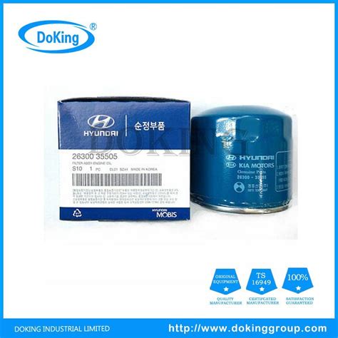 High Quality Oil Filter 26300 35505 Hyundai And Kia Auto Parts