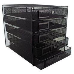 Sds Wire Mesh Filing System Drawer Black