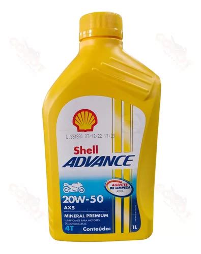 Oleo Shell Advance W Ax Mineral Premium T Litro Mercadolivre