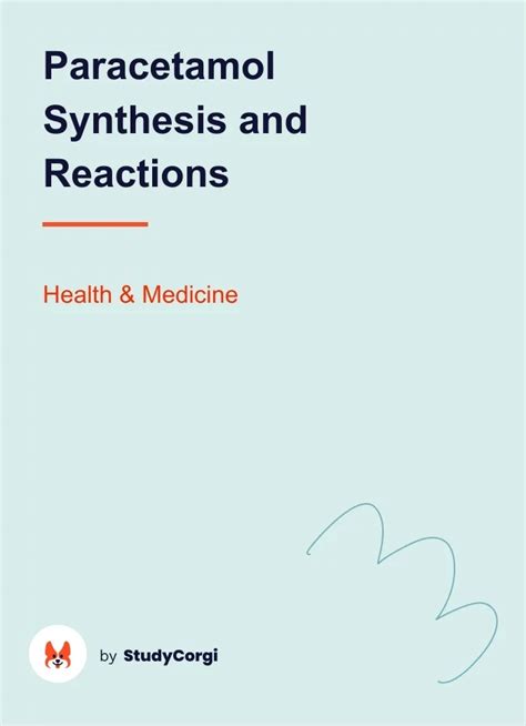 Paracetamol Synthesis and Reactions | Free Essay Example