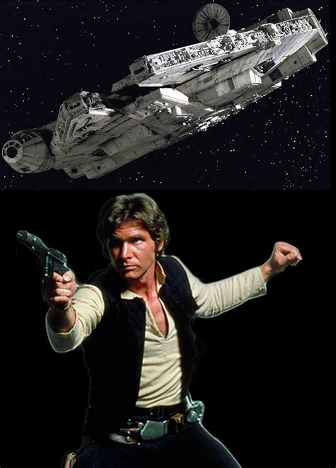 star wars han solo and the millennium falcon by amtboyce on DeviantArt