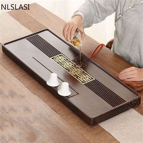 Natural Wooden Tea Tray Chinese Tea Table Tea Set High Quality Double