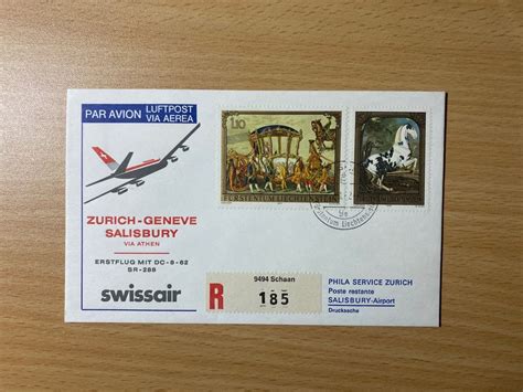 Swissair Erstflug Zürich Salisbury ab FL 1982 Kaufen auf Ricardo