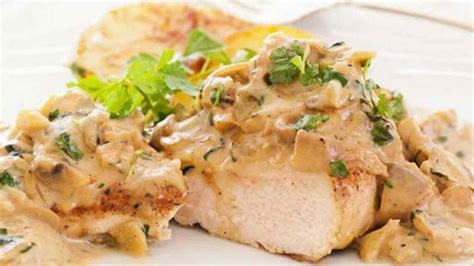 Blancs de poulet aux champignons moutarde et crème Rapide et parfait