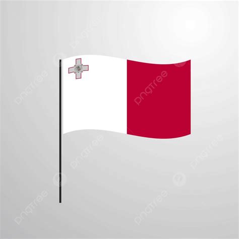 Malta Flag Vector Hd Images Malta Waving Flag Background Banner