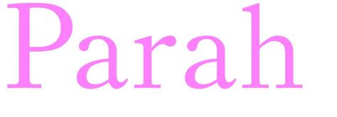 Parah Name For Girls Uk Baby Names
