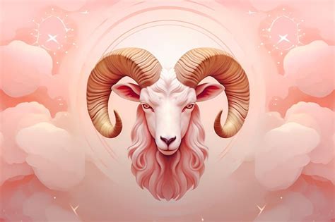 Signo Del Zod Aco Aries En Colores Pastel Cabeza De Carnero Ai