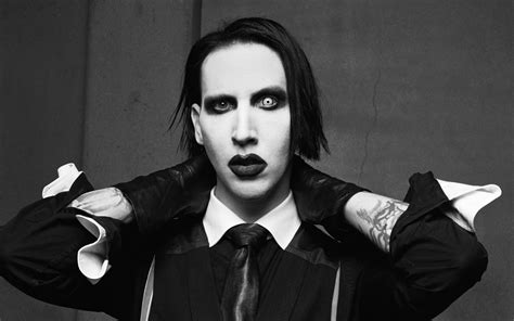 Download Wallpapers Marilyn Manson Portrait American Rock Band Metal