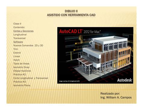 PDF Dibujo II Clase II Auto Cad Rayado De Cortes Y Secciones La