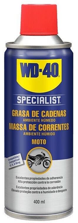 WD 40 Specialist Grasa de cadenas ambiente húmedo moto 400 ml desde 7