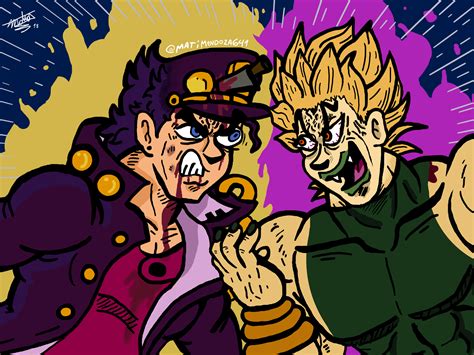 Fanart Jotaro Vs Dio Rstardustcrusaders