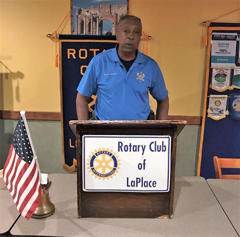 bernell charles speaks  rotary rotary club  st john  baptist
