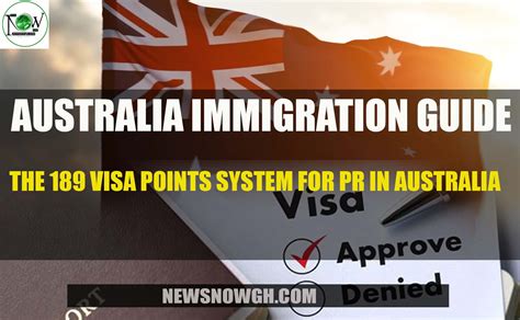 The 189 Visa Points System for PR in Australia | Australia Immigration ...