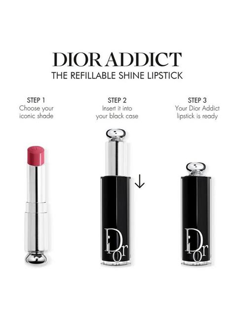 DIOR Addict Shine Refillable Lipstick, 521 Diorelita