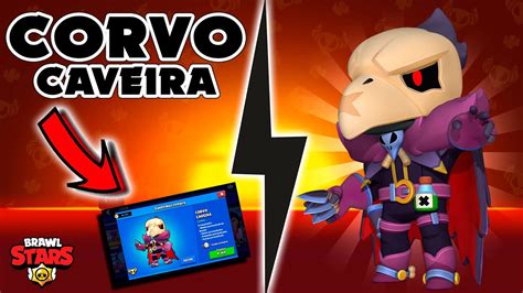 BRAWL STARS LIVECOMPREI A NOVA SKIN DO CORVO CAVEIRA TREINO