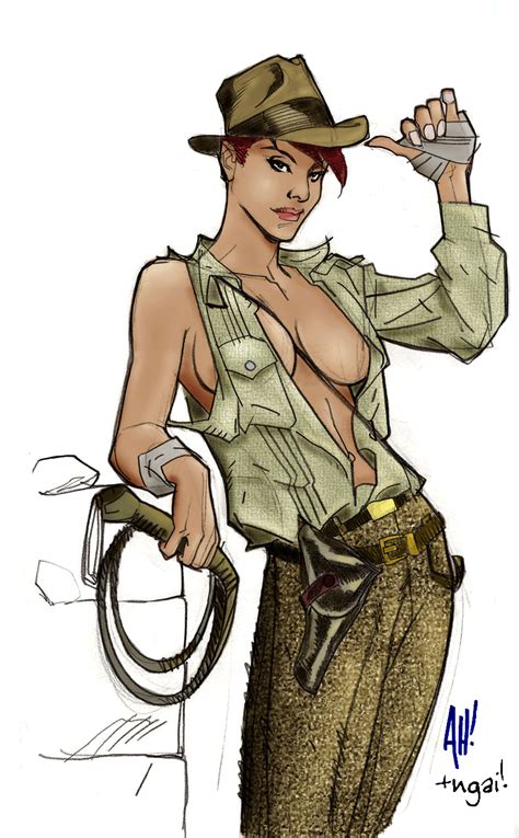 Rule 34 Adam Hughes Diana Jones Indiana Jones Indiana Jones Series Lucasfilm Medium Breasts