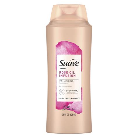 Suave Professionals Rose Oil Infusion Shampoo Volumizing Shampoo For Fine to Flat Hair, 28 oz ...