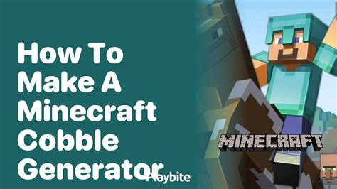 How To Make A Minecraft Cobblestone Generator Playbite