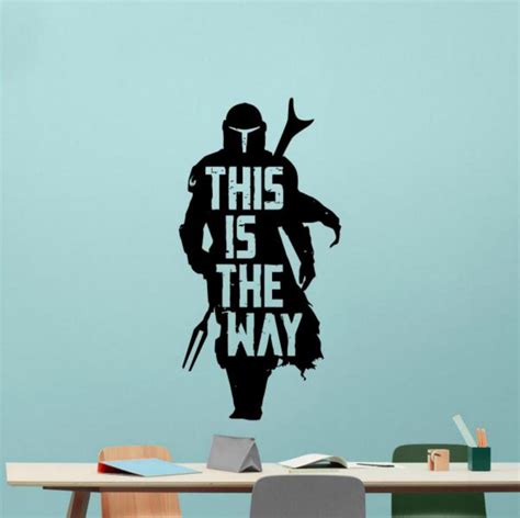 This Is The Way Wall Decal Vinyl Sticker Mandalorian Decor Etsy