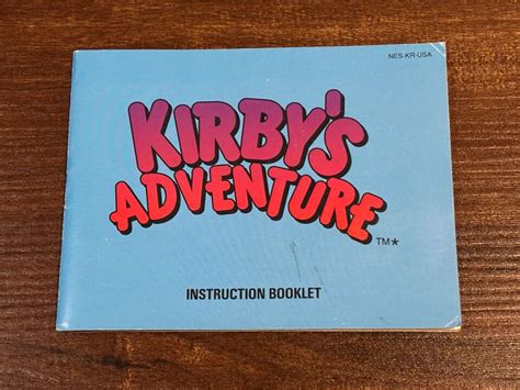 Kirby S Adventure Kirby Kirbys Nintendo Nes Instruction Manual Only Ebay