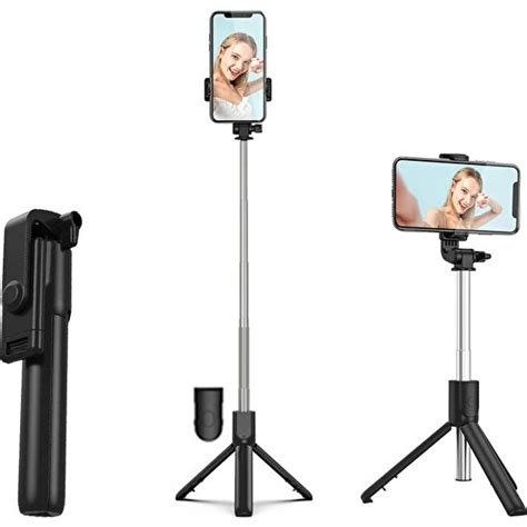 Ganbao Beyaz Selfie Çubuğu Tripod Standı Bluetooth Uzaktan Fiyatı