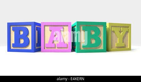 Lettre D Un Alphabet Blocks En Bois Font La Rotation Rendu D