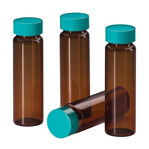 Cg Sample Vials Amber Ptfe Lined Caps Type Borosilicate