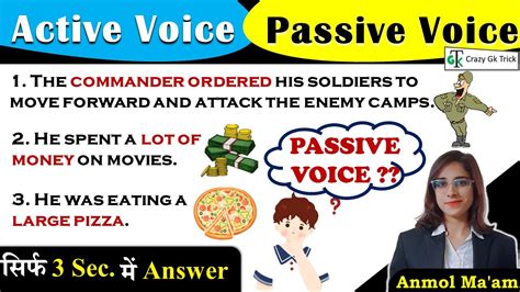 English Grammar Active Voice And Passive Voice English Course By