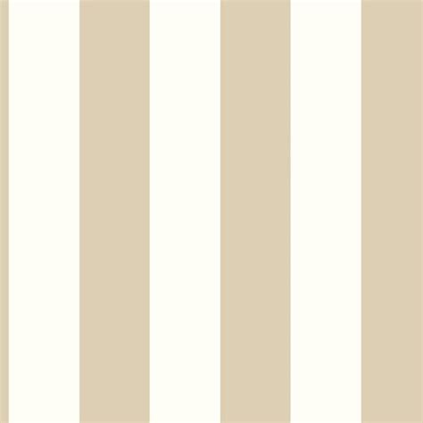 SA9177 3 Stripe Beige And White Striped Wallpaper