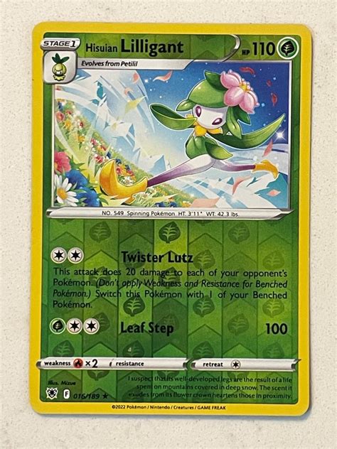 Hisuian Lilligant Reverse Holo 16 Prices Pokemon Astral Radiance