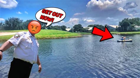 Fishing Golf Course Ponds W Pool Floats Youtube