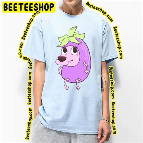 Eggplant Courage The Cowardly Dog Trending Unisex T Shirt Beeteeshop