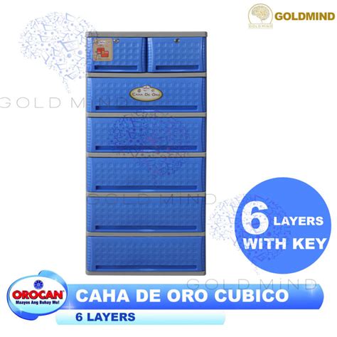 Orocan Caha De Oro Cubico 6 Layers Drawers With Lock And Keys Lazada Ph