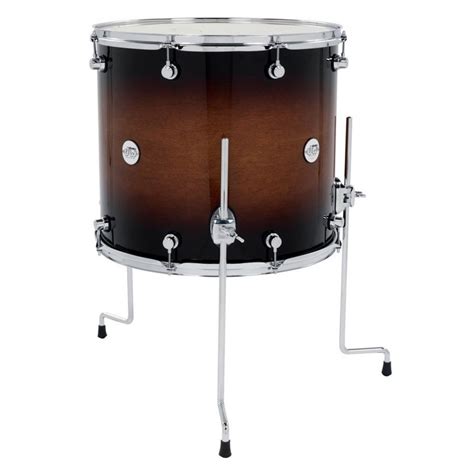 Dw Design Series 18 X 16 Floor Tom Gloss Lacquer Tobacco Burst At