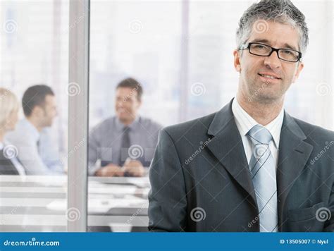 Businessman At Office Stock Image Image Of Engagement 13505007