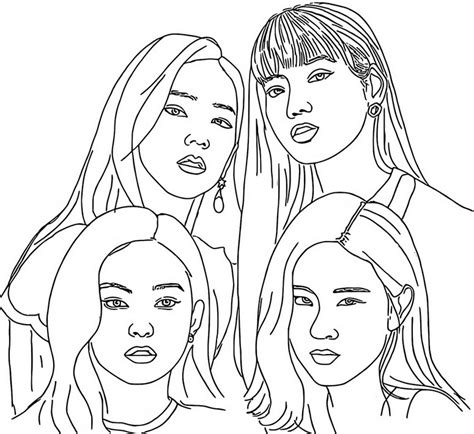 Coloriages Blackpink Kim Jisoo Coloriages Blackpink Coloriages Pour
