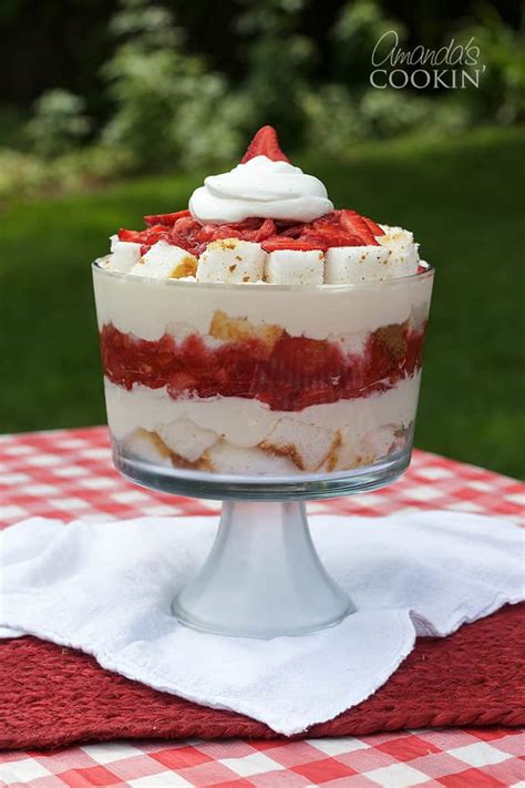 Strawberry Shortcake Trifle Your Favorite Shortcake In A Layered Dessert