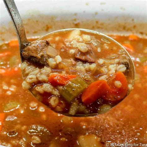 Crock Pot Beef Barley Soup 101 Cooking For Two